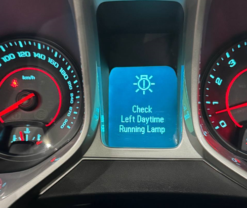 Ошибки «CHECK LEFT DAYTIME RUNNING LAMP», «CHECK RIGHT DAYTIME RUNNING LAMP» на MALIBU